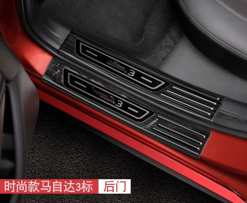 Автомобильный Стайлинг для Mazda 3 Axela- поколения Высокое качество нержавеющая сталь автомобиля Накладка/порог дверь порог