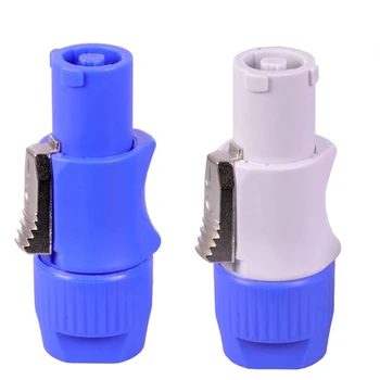 

Promotion--20Pcs Power Con 3-Pin Speaker Chassis Adapter Connector 20A Ac Cable Speak-On Connector Input and Output Plug