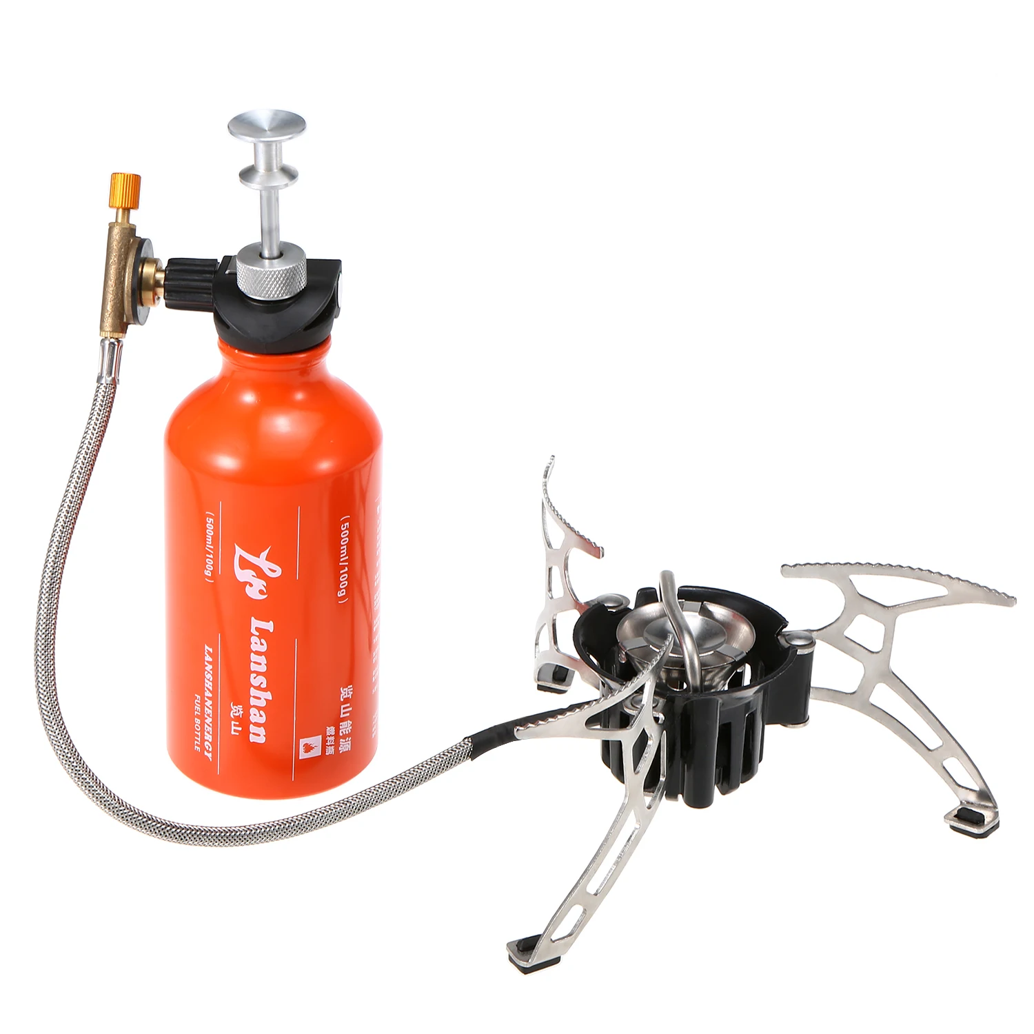 Outdoor Camping Multi Fuel Oil Stove with 500ml Gasoline Fuel Bottle for  Diesel Alcohol Stove Pump Diesel Nozzle Storage Sack - AliExpress