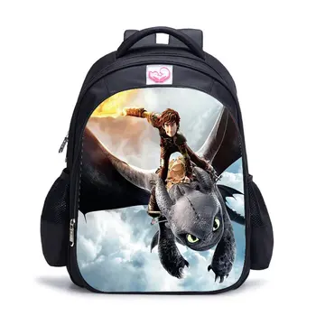 

Fashion Child Cartoon How to Train Your Dragon Backpack Boy School Bags Bagpack for Kids Girl Student Book Bags Mochila 16 inch