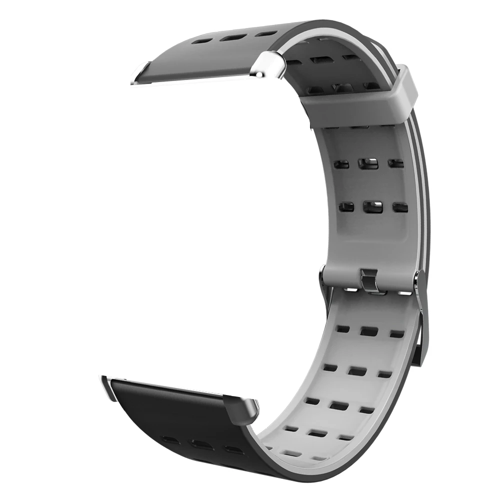 GOLDENSPIKE Y6 PRO 22 мм браслет умные часы ремешки для красочных Y6 PRO Smartwatch Band - Цвет: gray silicone
