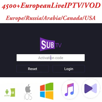 

Free Test M3u Android Device SUBTV 1 year IPTV 4500+ VOD Europe Arabic channels IPTV Spain Russia Denmark I P T V 4K BOX