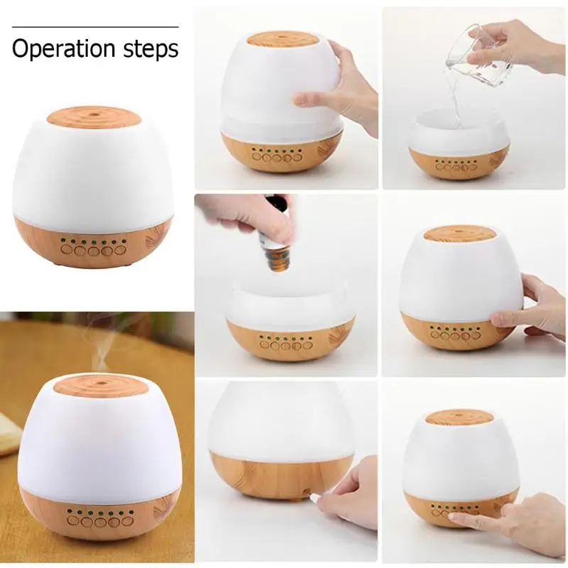 450ml Ultrasonic Aroma Air Diffuser Air Humidifier Essential Oil Aromatherapy Cool Mist Maker for Home