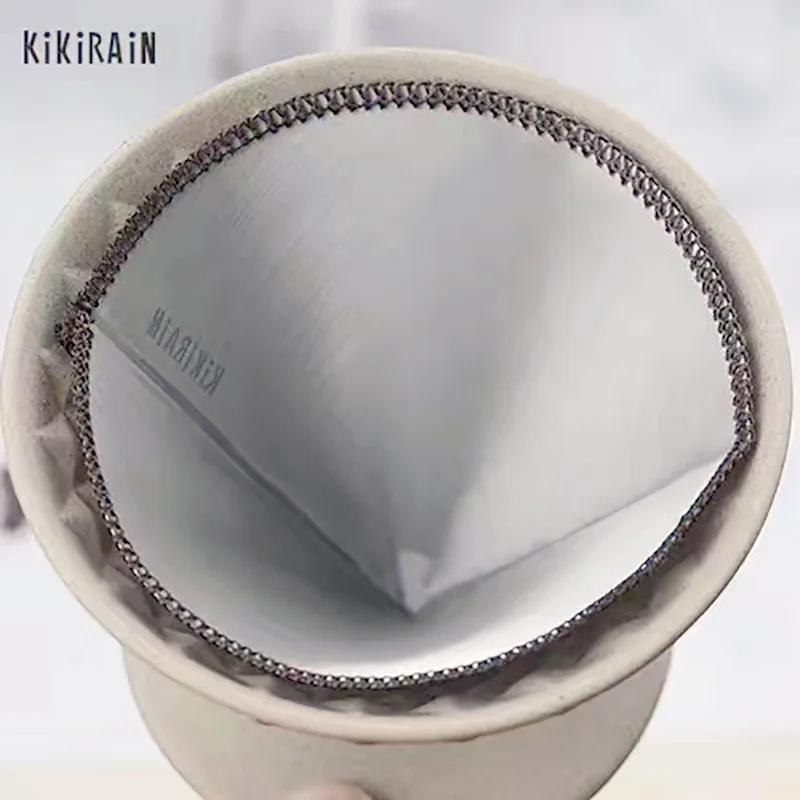 Reusable V60 stainless steel filter soft coffee Fine-grained free paper Hanging Ear Style Coffee Filter High Quality | Дом и сад