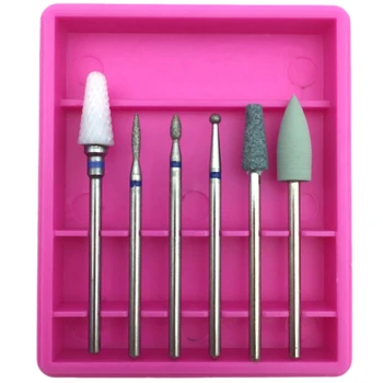 

6Pcs Diamond Nail Set Milling Cutter For Manicure Rotary Burr Clean Bits Electric Machine Art Accessory 8#