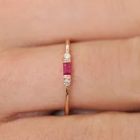 Bague en argent Sterling 925 pour femme, bague en Zircon émeraude, bijoux de charme, cadeau 2