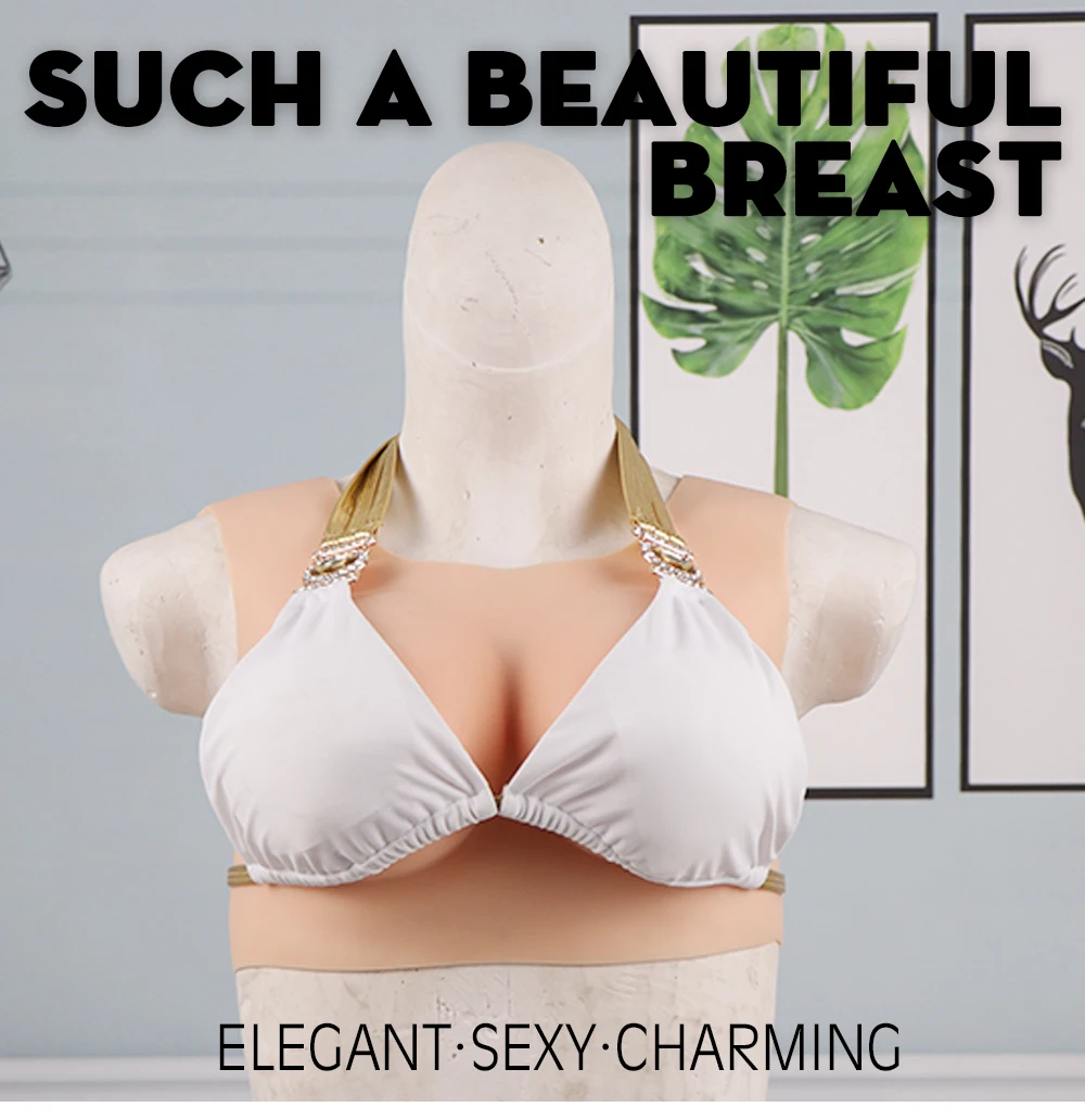 Eyung 70C CUP Upgrade Silicone Breast Forms Fake False Boobs Mastectomy Transvestite Crossdresser Transgender Silicone Breast (1)