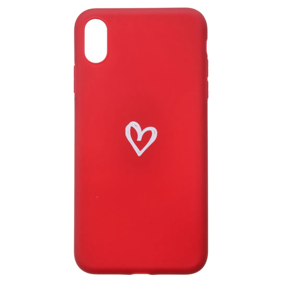 Phone Case For iphone XR X 6 6 s 7 8 plus Cute Simple Love Heart Shockproof Soft TPU Case Cover For iPhone X XS Max XR Fundas