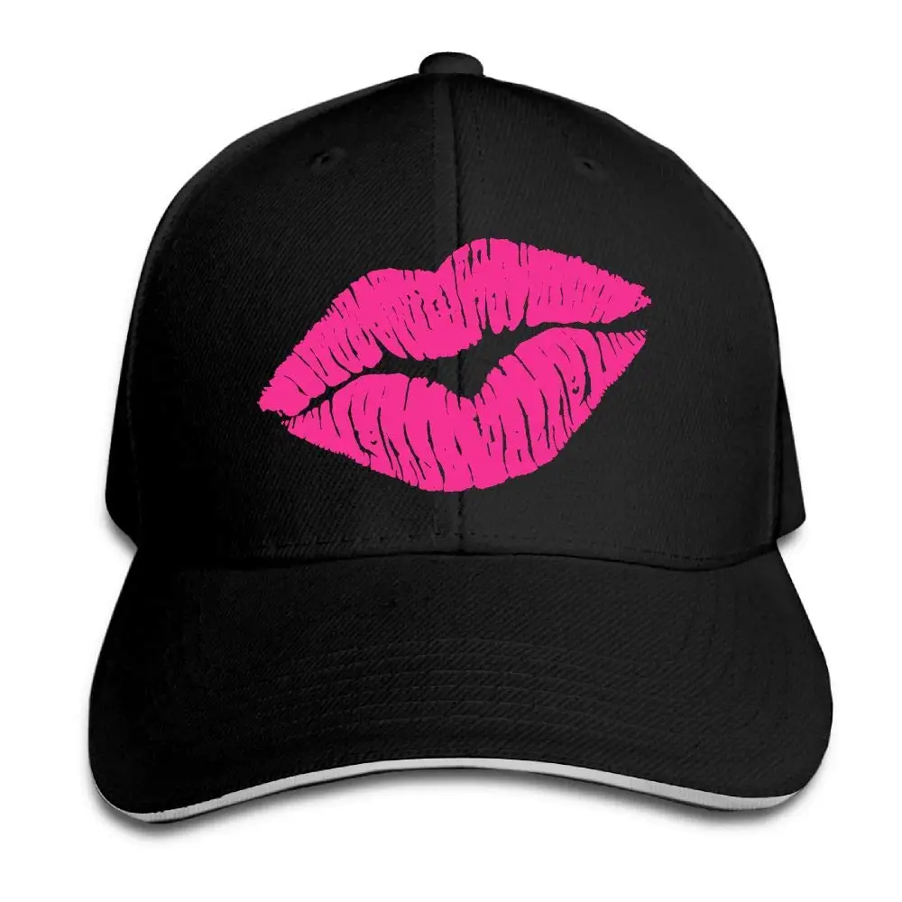 Негабаритные сексуальные неоновые розовые губы унисекс Дальнобойщик шляпы папа бейсболки водительская Кепка