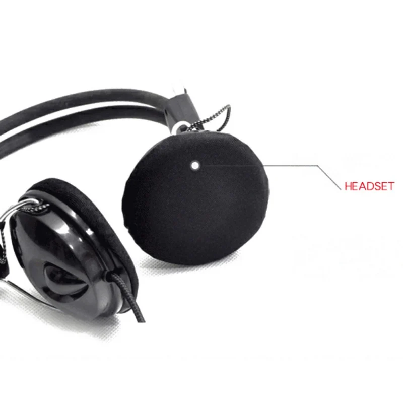 Braided Wired Headphones Foldable Headset Subwoofer Stereo Headphones With Microphone