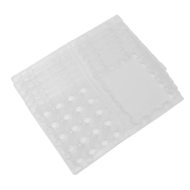 50 шт 20 решеток лоток для перепелиных яиц пластиковый прозрачный дозатор яиц держатель Контейнер для яиц упаковочная коробка