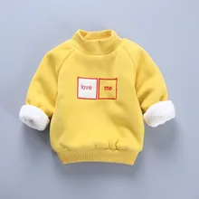 Зимняя одежда для мальчиков и девочек зимний утепленный пуловер для мальчиков Детский свитер теплая куртка для детей от 1 до 4 лет