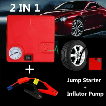 

2 In 1 Jump Starter Inflator Pump Multi Function 10000mAh Car Jump Starter Battery Booster With Air Inflator Pump Compressor