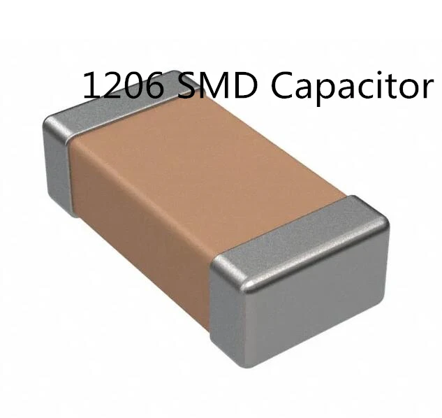 Оригинальный Керамика конденсатор с алюминиевой крышкой 1206 SMD 100nf 50В 104K 100 шт. X7R |