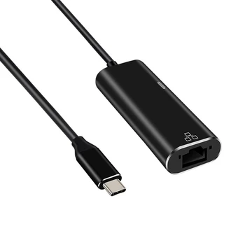 

Ethernet Adapter Computer Mobile Phones Tablets Aluminium Alloy Portable Stable Gigabit USB C To RJ45 Office Wired Network Card