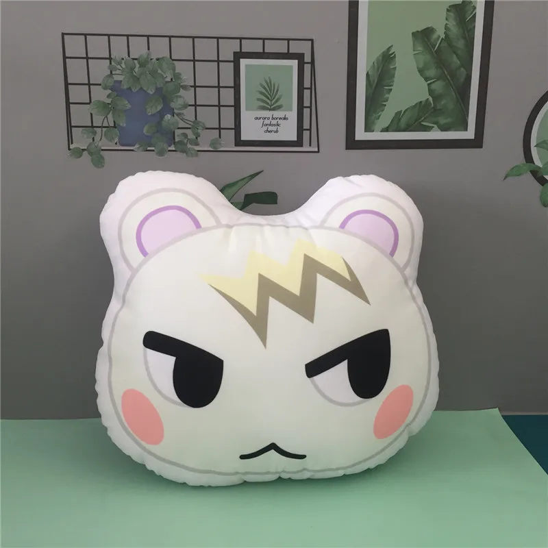 Animal Crossing Plush Keychain Raymond New Horizons Raccoon Leaf Kohlrabi Fossil Amiibo Isabelle Key Bag Pendants Dolls 10pcs  (28)