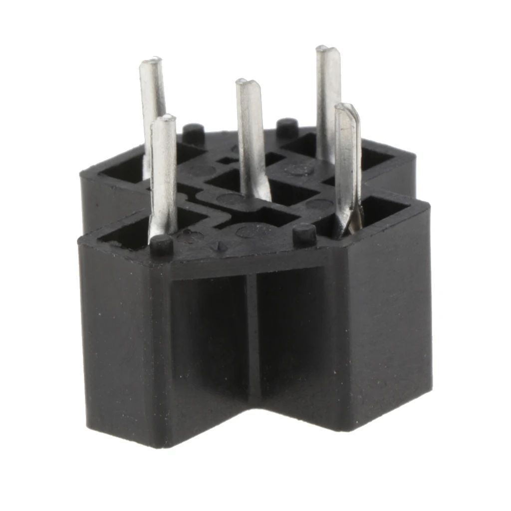 40A 5Pin Relay Connector PC Board Mount Micro Relay Socket PCB Thermoplastic Relay