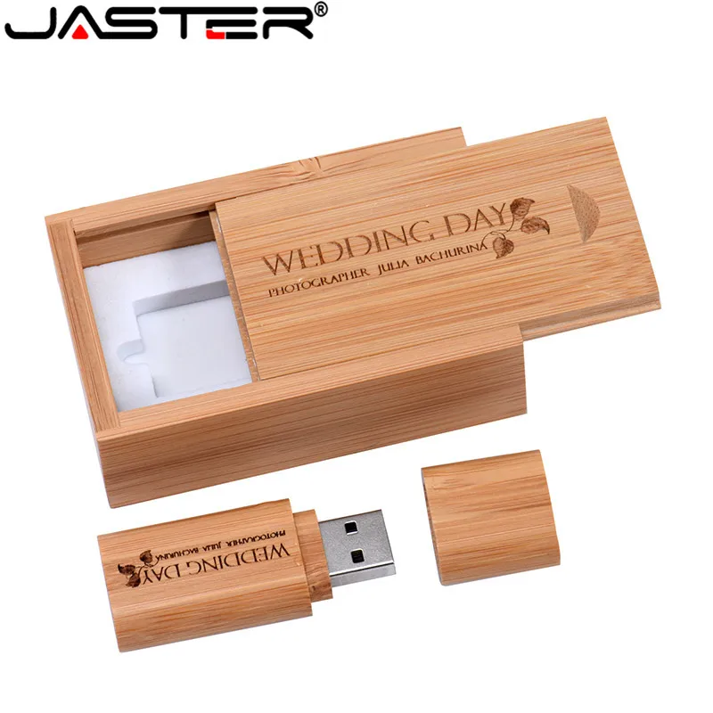 JASTER высококачественный деревянный с коробкой USB флеш накопитель 4 ГБ 8 16 32 64 Гб