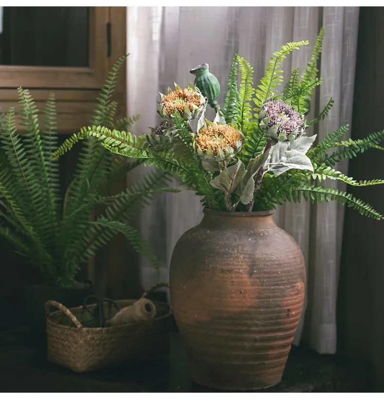 1Pcs Artificial Sunflower Fake Flower High Quality Simulation Silk Sunflower For Wedding Home Christmas Decoration QW16 (4)