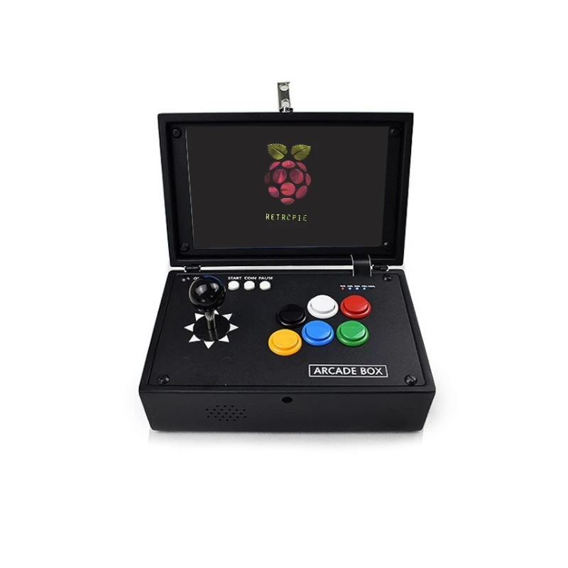 US $219.99 Raspberry Pi 4B 10 Inch LCD Video Game Console HDMI to TV Includes 13000 Games Installed Retropie Mini Arcade Machine