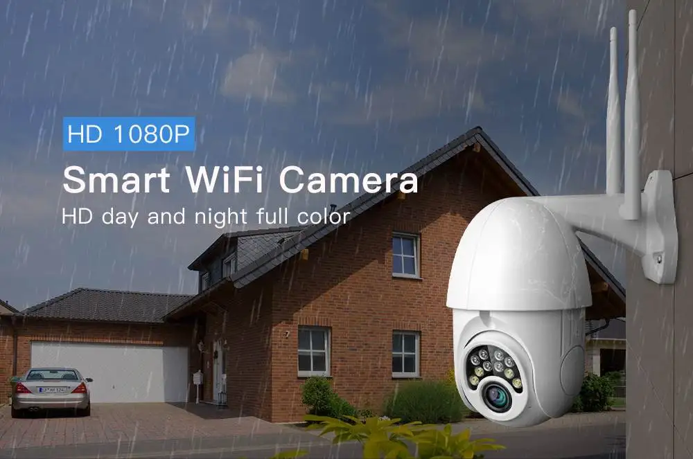 Bakeey 1080P PTZ 4X зум Безопасности Смарт wifi IP камера 10 светодиодный открытый водонепроницаемый скоростной Купол CCTV монитор детский видеоняни