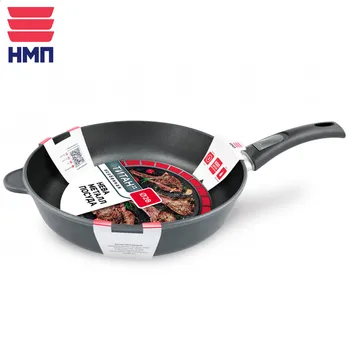 

Pans НМП 9028 Pan Home Garden Kitchen Dining Bar Cookware NMP Нева Металл Посуда TITANIUM II cast Ø 28 polymer-ceramic removable detachable handle Black Aluminum Frying Pans & Skillets Gas Cooker Without Pot Cover
