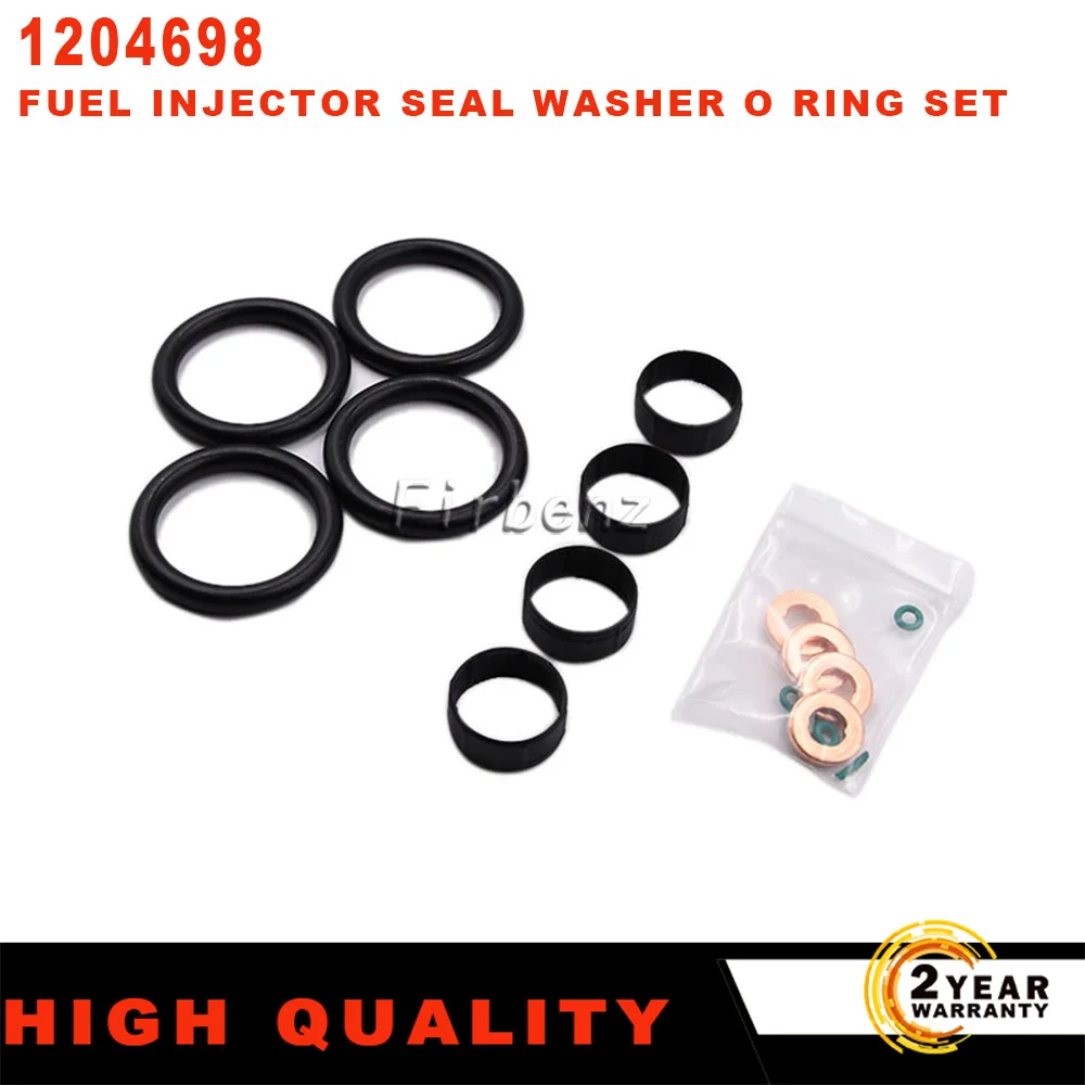 16 Pezzi Guarnizione Auto 1204698 Per Ford Fiesta 1.4 Tdci Duratorq Guarnizione Iniettore Carburante Set Rondella Oring