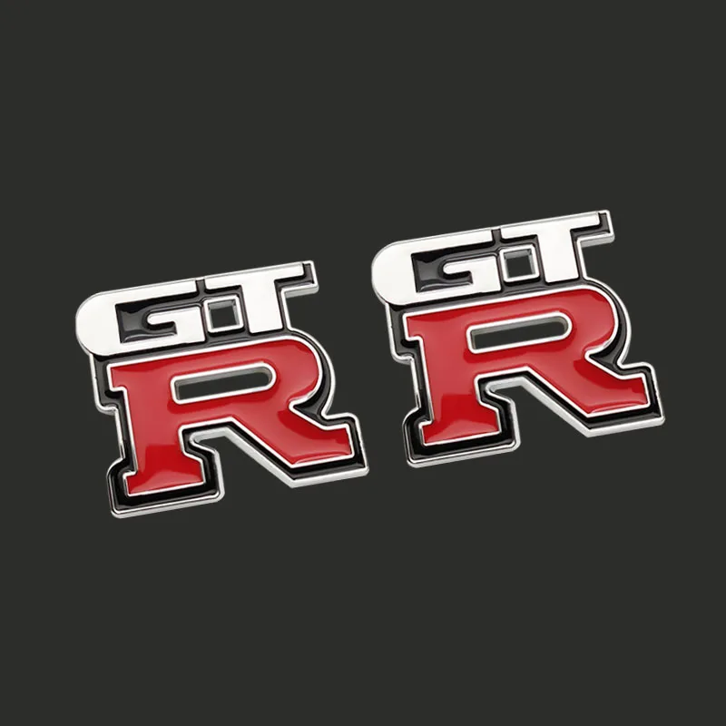 Металлическая 3D эмблема GTR для стайлинга автомобиля 2 шт. значок наклейка Nissan NISMO