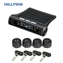 TP880 автомобильный TPMS система контроля давления в шинах Солнечная энергия жк-дисплей цветной дисплей с 4 внешними или внутренними датчиками автоматическая сигнализация