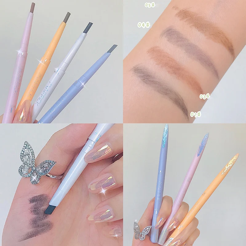 Long Lasting Waterproof Eyebrow Pen Sweatproof Double Ended Eyebrow