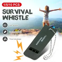 Outdoor Soccer Baseballl Sound Referee First Aid Kit Rescue Emergent Sport Decibel Camp Hike Survive Signal Life Save Whistle