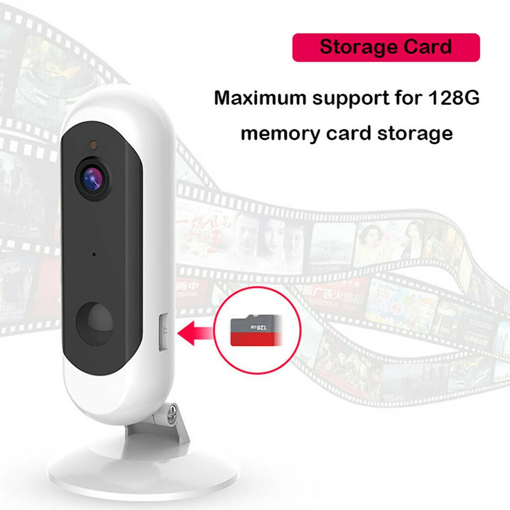 Дизайн Улучшенная перезаряжаемая 1080P камера видеонаблюдения Wifi ночное видение двухсторонняя аудио камера безопасности DU55