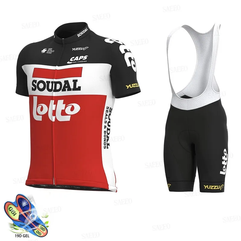 2020 Lotto Soudal pro team Велоспорт Джерси наборы дышащая Ropa Ciclismo MTB с коротким рукавом