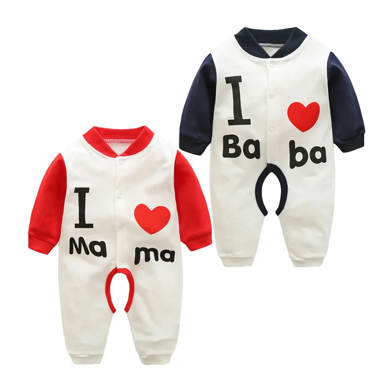 

Infant Autumn Jumpsuit Open File Romper Newborns Pure Cotton 0 Crawling Clothes 6 Spring And Autumn 1-Year-Old March Baby Pajama