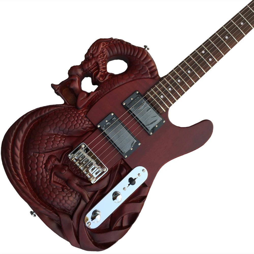 High Quality Tl Dragon Electric Guitar With Mahogany Body And Maple