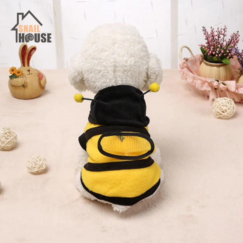 Snailhouse маленькая Пчелка креативное нарядное пальто для домашних животных Одежда для животных милая пчела загруженная Одежда для собак Щенок маленькая собачка Тедди собака плюшевая одежда