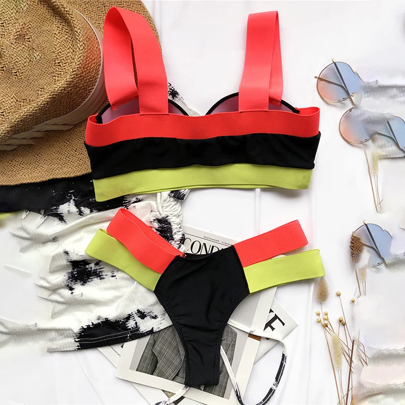 Maillot De Bain 2 Pièces Femme Push-up - Bikini Classique Bohème, Shorty Amincissant (82% Polyamide, 18% Elasthanne) - 4