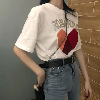 

MIARHB t shirts women 2020 summer women Tops harajuku korean shirts Womens fashion white t shirt Short Sleeve M-XLL plus size