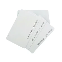 50/100/200 шт. 125KHz RFID пробельная Белый ID тонкие карты TK4100 ID смарт-карты Близость 0,8 мм карты доступа Управление