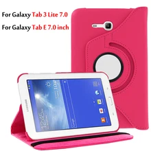 Чехол для планшета samsung Galaxy Tab 3 Lite " SM-T110 T111 Tab E 7,0" SM-T113 T116, вращающийся на 360 градусов, кожаный чехол-книжка Funda Capa