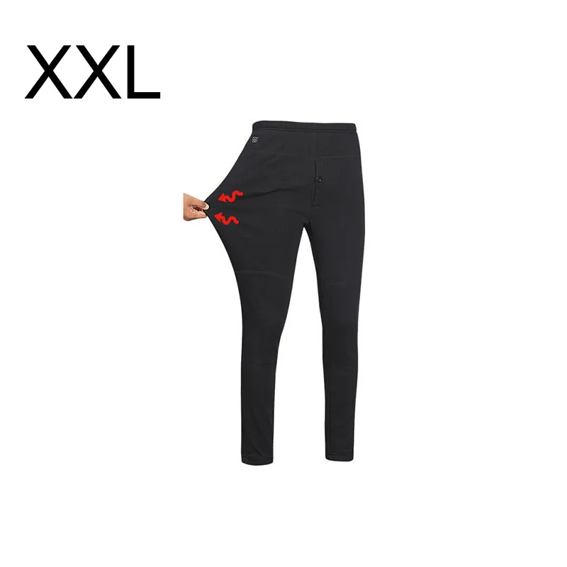 Men XXL Outdoor Hiking Pants Men&women USB Heated Pants Winter Sprot Thermal High Waist Legging Warm Camping Climbing Trekking Pants - Цвет: Men XXL