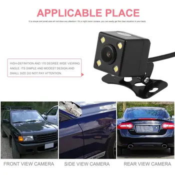 

Universal 4 LED Light Rear View Camera Waterproof Full HD Wide Angle Car Back Reverse Camera Night Vision Parking Assistance