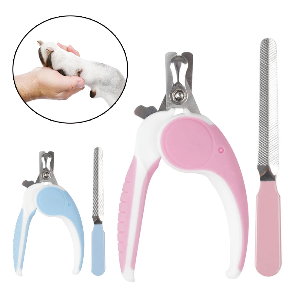 

Professional Dog Cat Nail Claw Clipper File Cutter Stainless Steel Clippers Claw Nail Scissors With Lock Pets Grooming Supplies