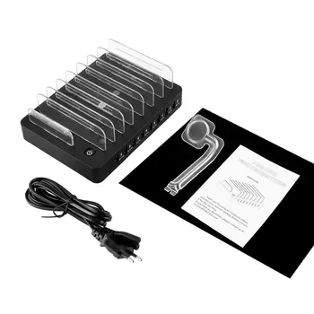 

Universal 8 USB Ports Smart USB Charging Station with LED Indicator & Anti-slip Feet Support All Smart Phone Tablet Charging