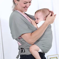 Porte bébé à anneaux en forme de X, peut ajuster le bébé pour sortir et porter le porte bébé respirant 