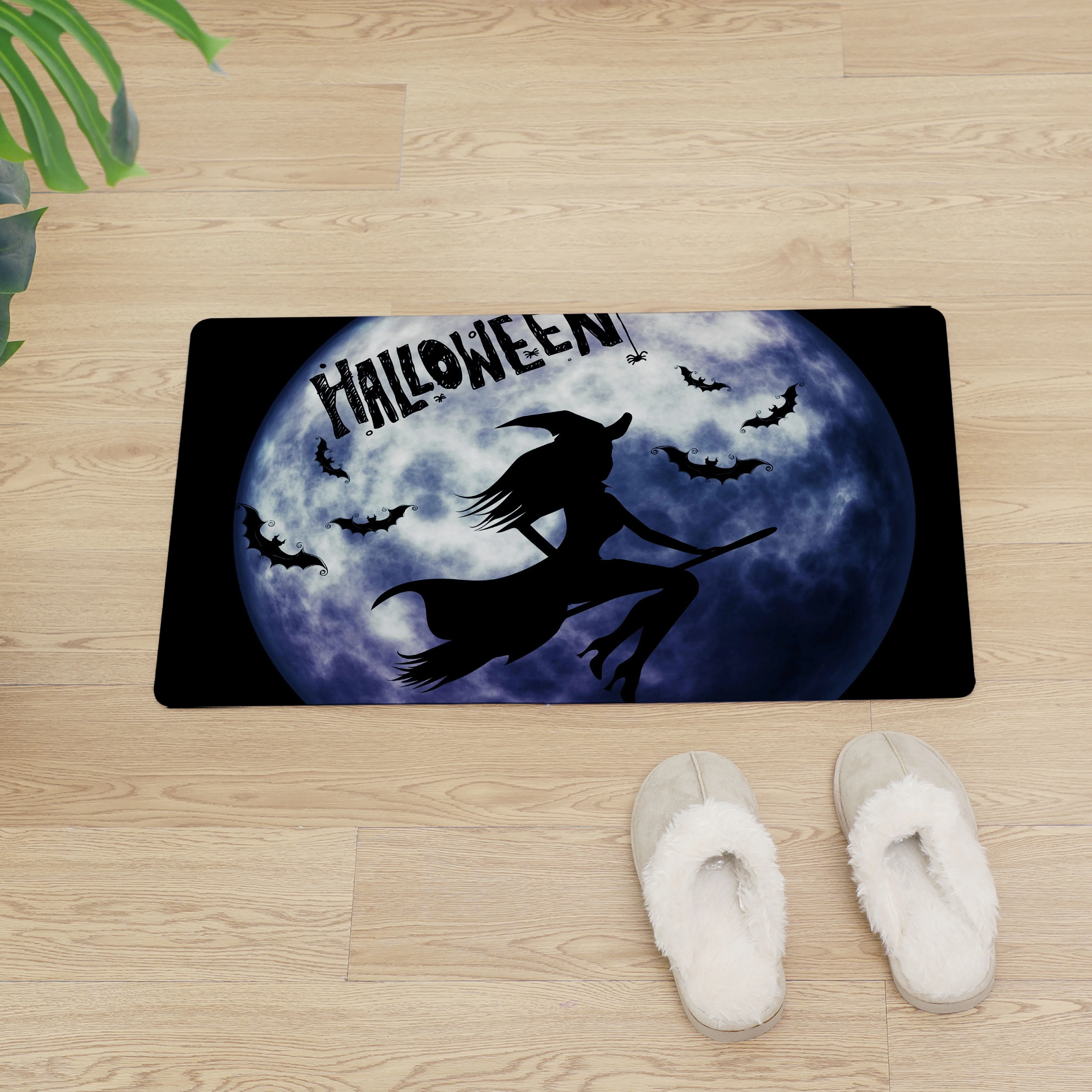 Halloween Entrance Doormat Kitchen Mat For Floor Door Mats Non-slip Home Mat PVC Soft Skin Waterproof Rug Welcome Carpet