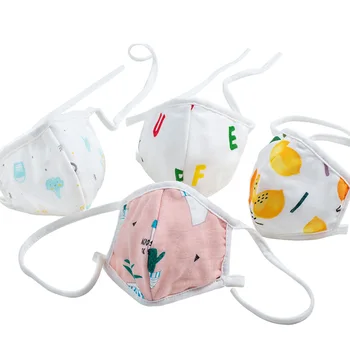 

Children Three-layer Cotton Gauze Masks Thermal Masks Spring and Autumn Dust-proof Breathable Cotton Kindergarten Baby