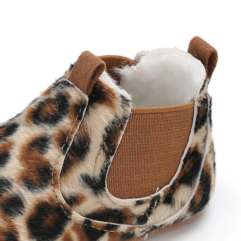 0-18M детская обувь из искусственной кожи для новорожденных девочек, Осенние кружевные леопардовые кроссовки для первых шагов, Классическая Повседневная обувь для малышей