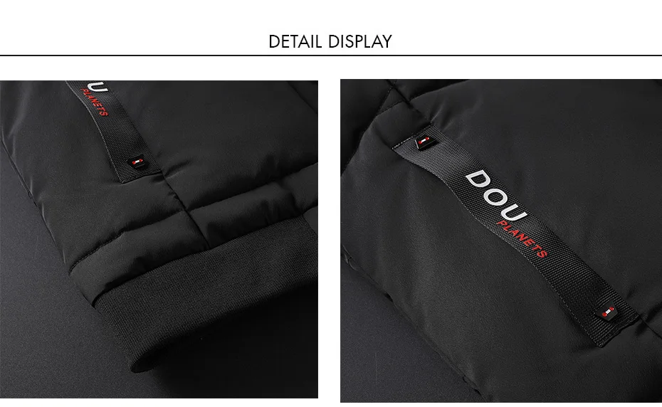 CARANFIER Parka Mens Fashion Men Winter Jacket Coat Hooded Zipper Keep Warm Men Coat Casual Slim Fit Male Overcoat Drop Shipping