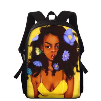 

HYCOOL Cute Kids Backpack for School Black African Art Print Schoolbag for Girls Fashion Backpack 2020 for Women Kids Mochilas